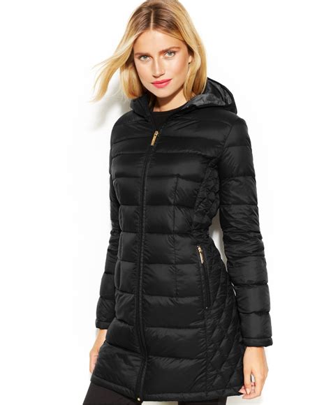 michael michael kors packable quilted down coat|Michael Kors ultra lightweight down.